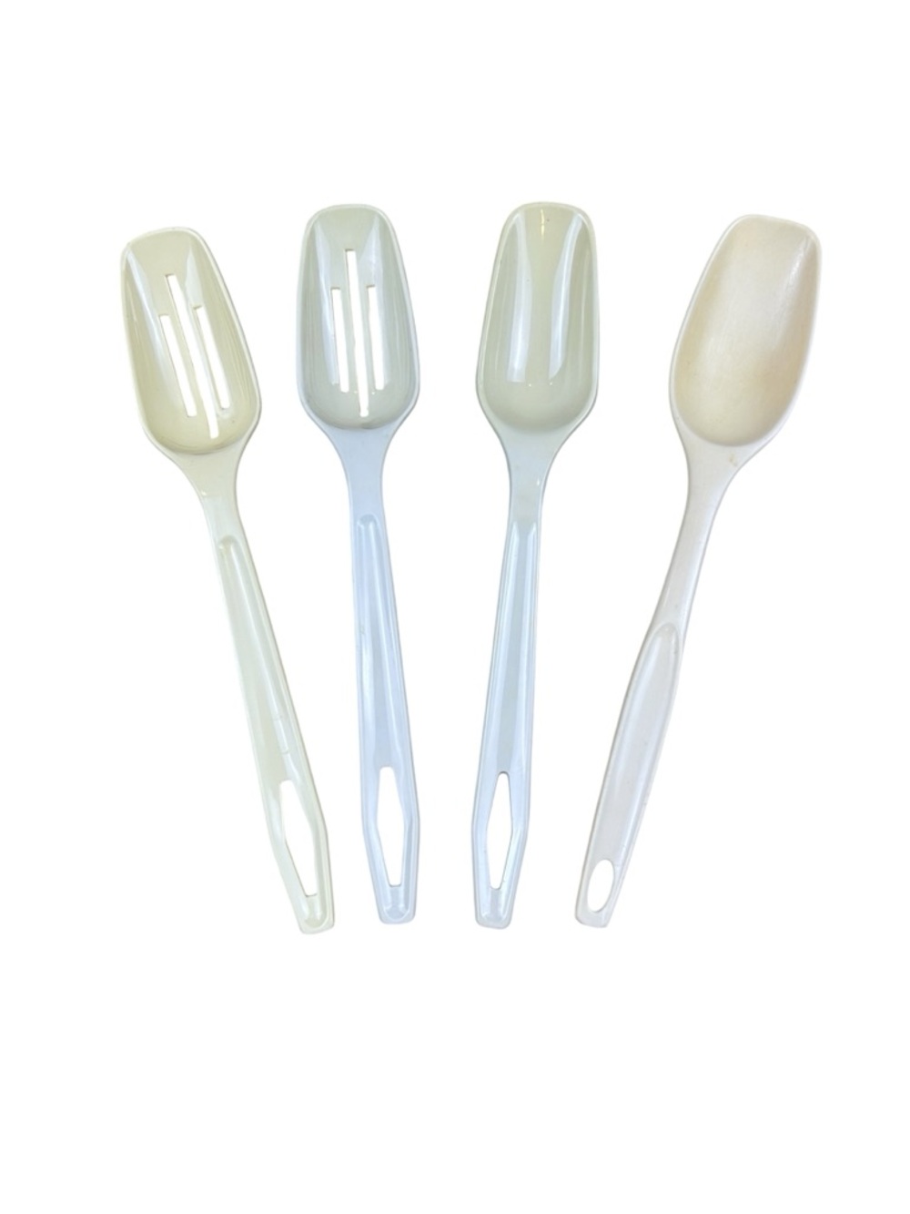 Vintage Nylon Cooking Utensils Spoons Slotted Spoons King Kraft Foley 11” Long